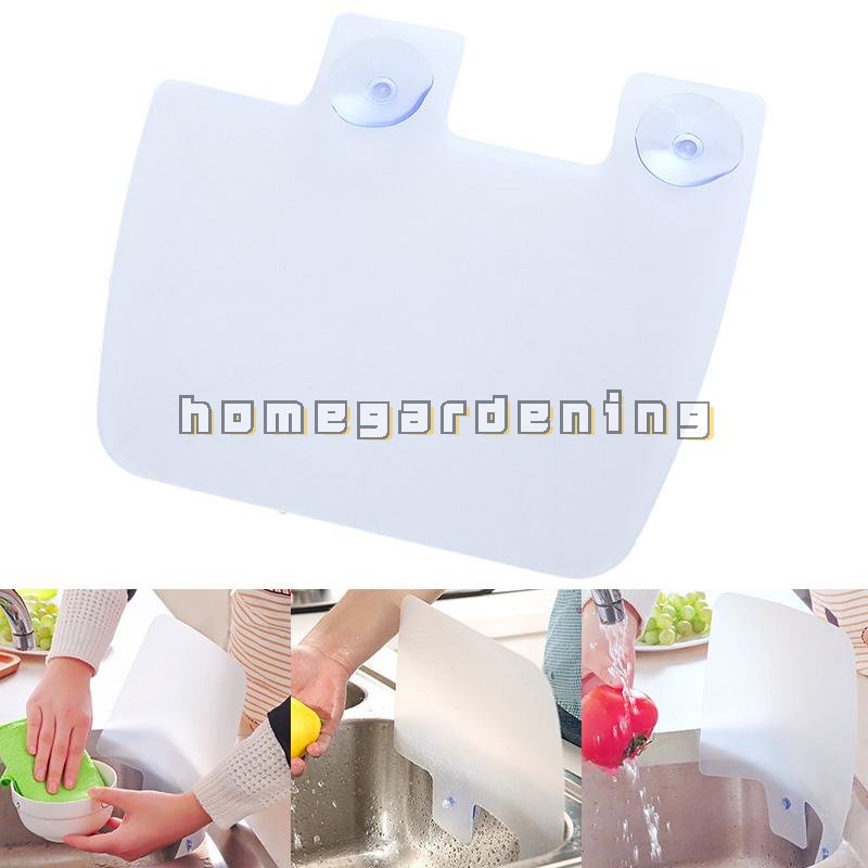 Kitchen Sink Water Splash Guards With Sucker Waterproof Screen For Dish