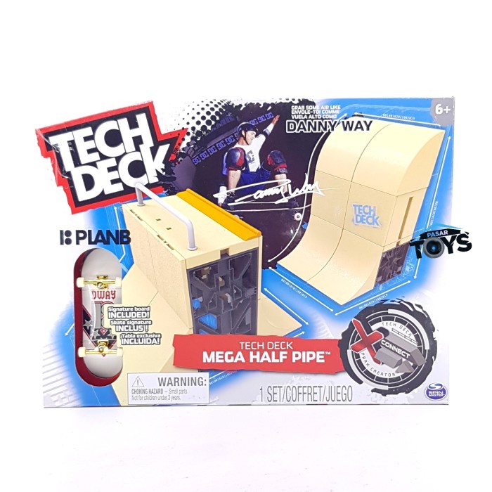 Tech Deck Danny Way Mega Half Pipe X-Connect Park Creator | Shopee ...