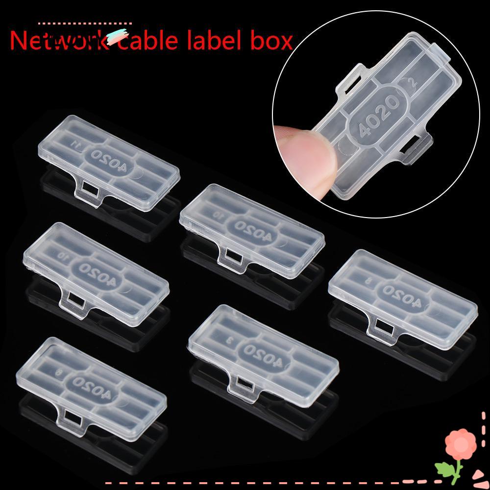 PEONY 50Pcs Useful Cable Labels Wire Fiber Organizers Identification ...