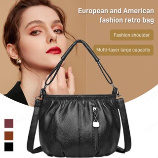 Trendy Ladies' Fashionable Multilayer Flap-over Shoulder Bag With Multiple  Compartments