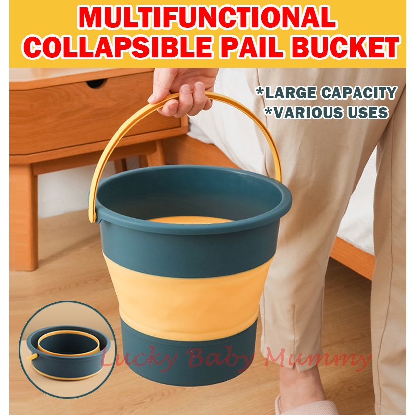 Multifunctional Collapsible Pail Bucket Foldable Portable Foot Bath