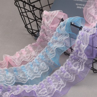 2meters Rose Floral Embroidered Mesh Lace Trim Clothes Accessory