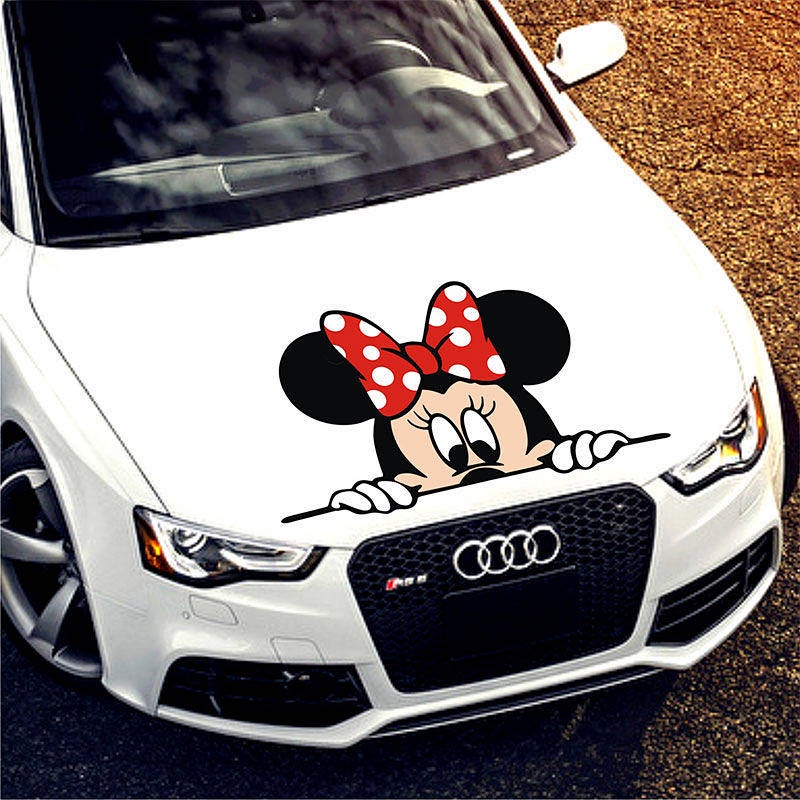 Mickey Mouse Bumper Stickers Mickey Minnie Couple Creative Personality