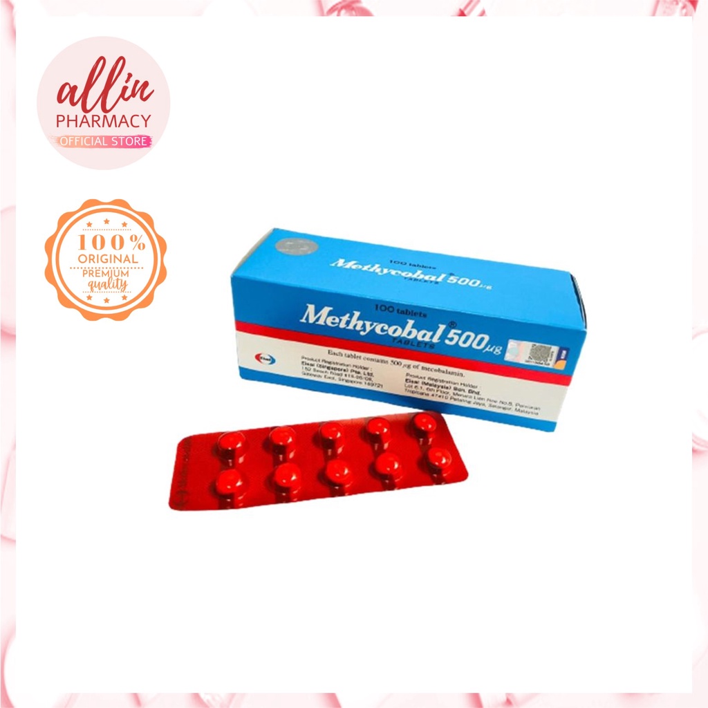 Methycobal 500mcg Vitamin B12 Tab 10X10s [JAPAN] (EXP 5/26) Shopee