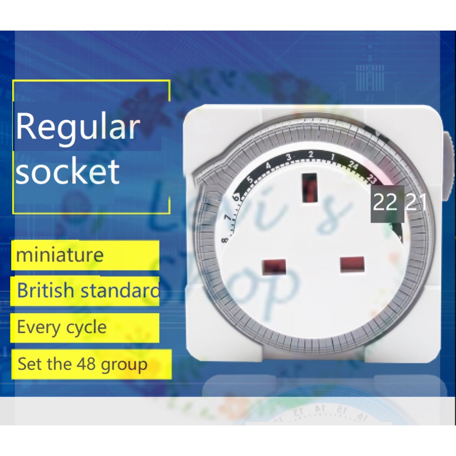 SG Stock Spot British Gauge plug timing switch 24 hour cycle timing