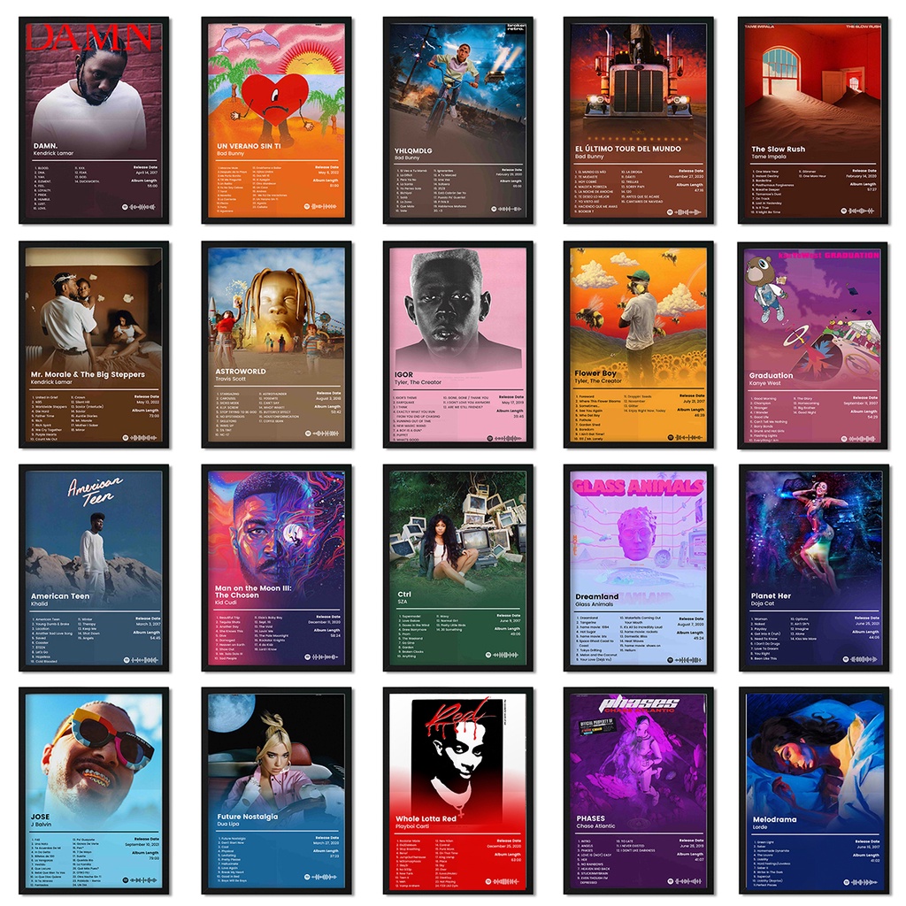 Nordic Pop Cover Music Album Poster Rapper Drake Hip Hop Band Painting Decoration Aesthetics