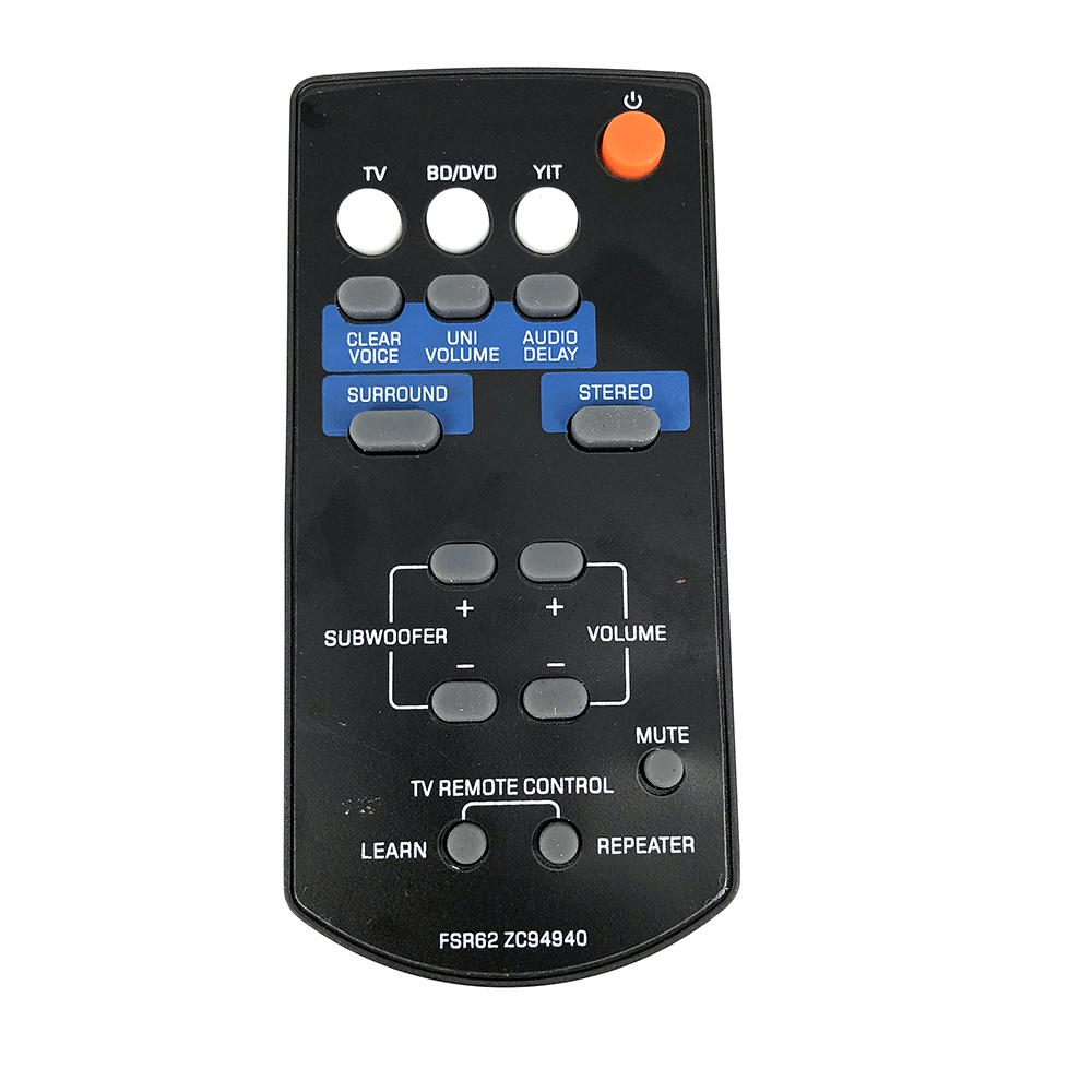 VINABTY Telecomando Di Ricambio FSR62 ZC94940 Per Soundbar Yamaha YAS-201, YAS-CU201, NS-WSW40 - 2