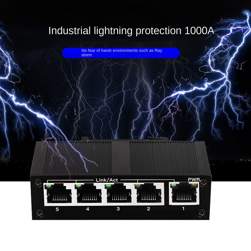 5 Port 100Mbps Network Switch Industrial Grade Switch