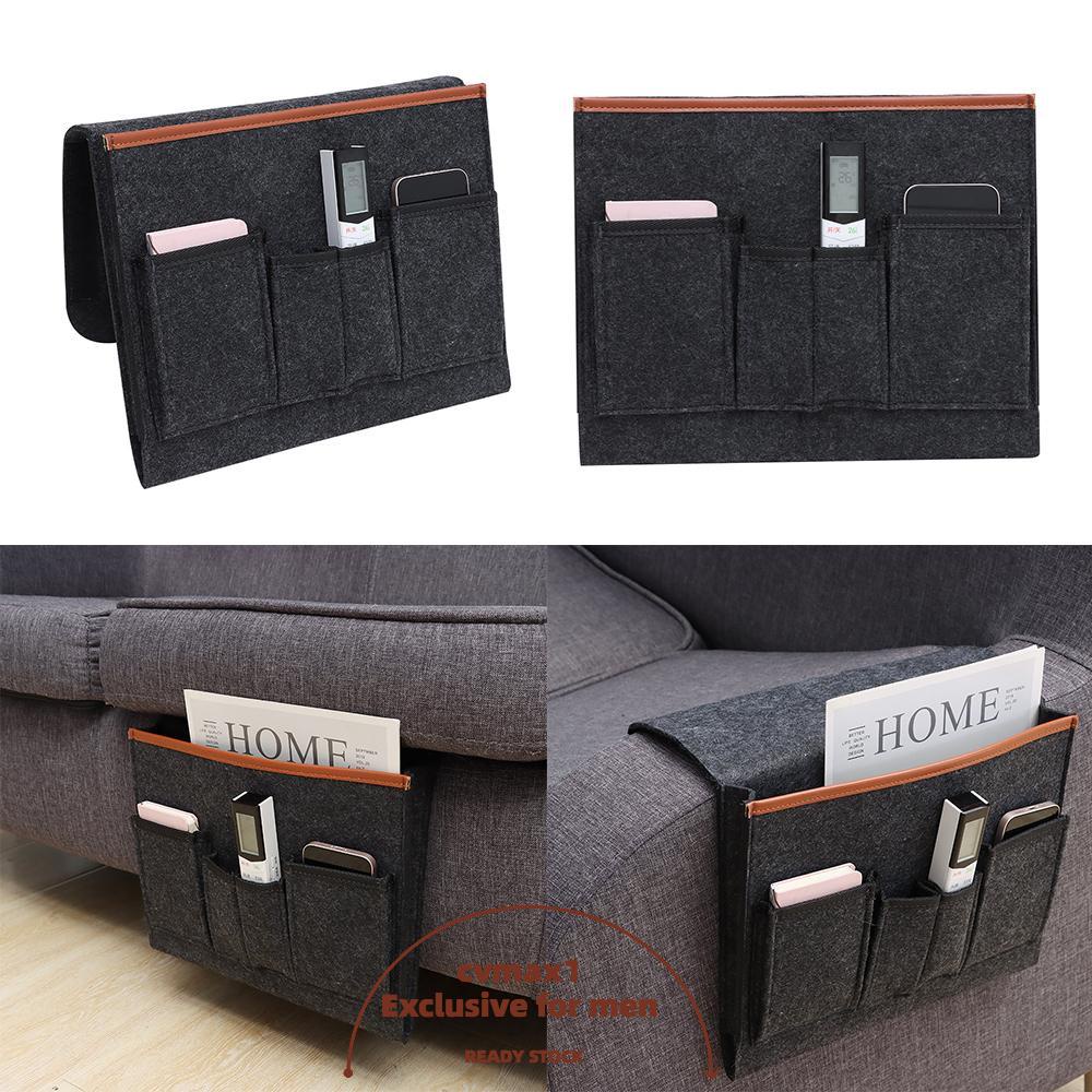 CVMAX New Sofa Armrest Organizer Home Arm Chair Side Pocket Remote Control Holder Hanging with 5