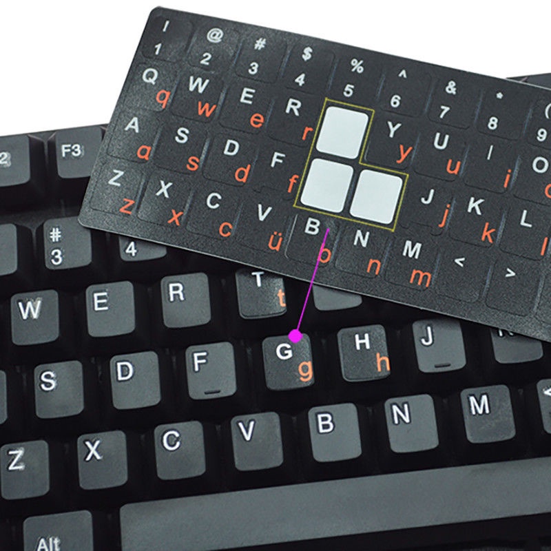 Chinese Chinese Pinyin Keyboard Stickers English Lowercase Letters 