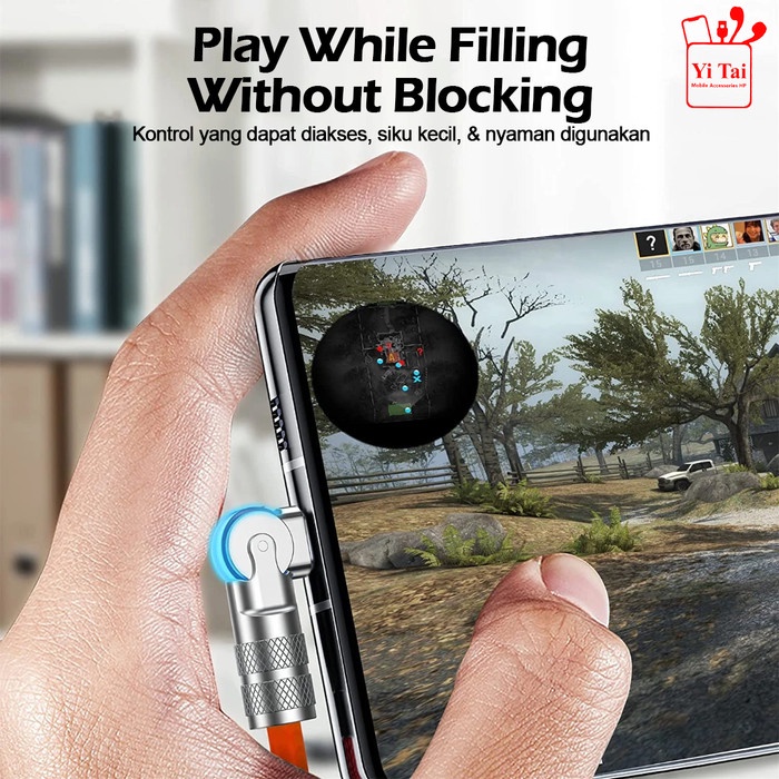 YI TAI - Kabel Data PD 120W Rotate Gaming Fast Micro Type C Lightning - Gambar 4