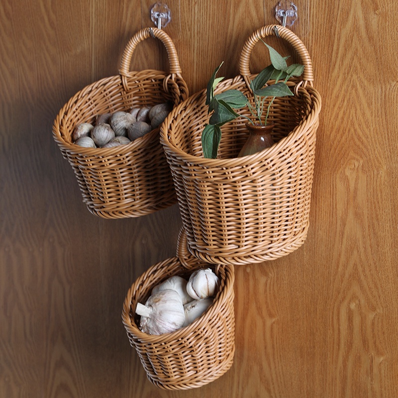Elegant Wall Hanging Storage Baskets Photos
