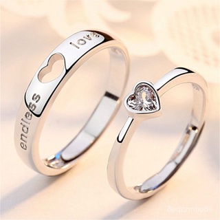 2pcs/set Retro Style Stainless Steel Key & Adjustable Couple Ring For Women  As Wedding, Kpop Or Party Gifts