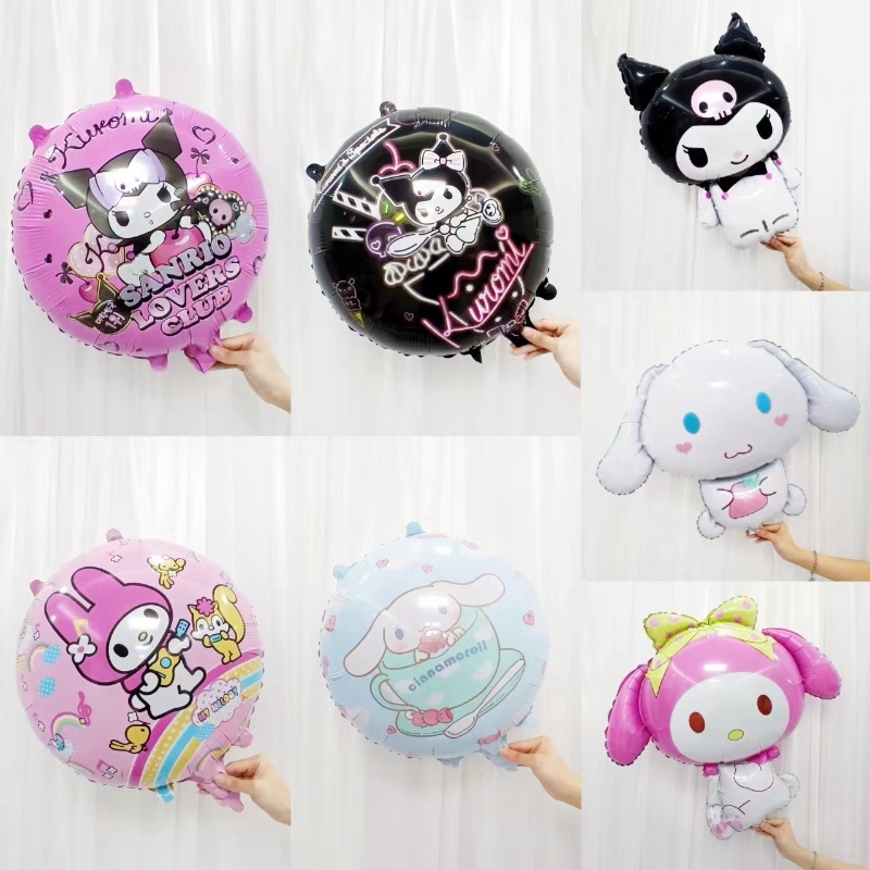 3D Stand Sanrio Balloon Kuromi My Melody Cinnamoroll Helium Foil ...