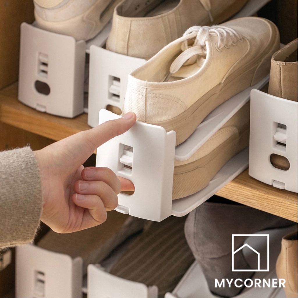 MyCorner SG Stock | Adjustable Shoe Organizer Shoe Rack Shoe Stacker ...