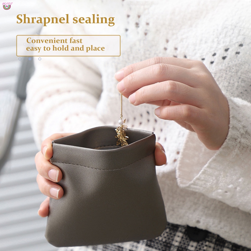 Mini Lipstick Bag With Snaps Purse Small Portable Makeup