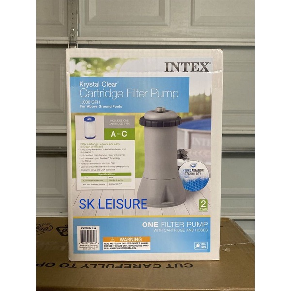 Intex 28638 1000gallon/gph swimming pool filter pump | Shopee Singapore