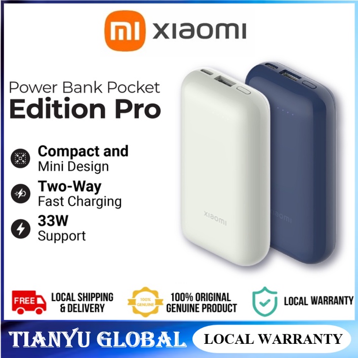 【SG READY STOCK】Xiaomi Power Bank 10000mAh PB1030ZM 33W Pocket Version ...