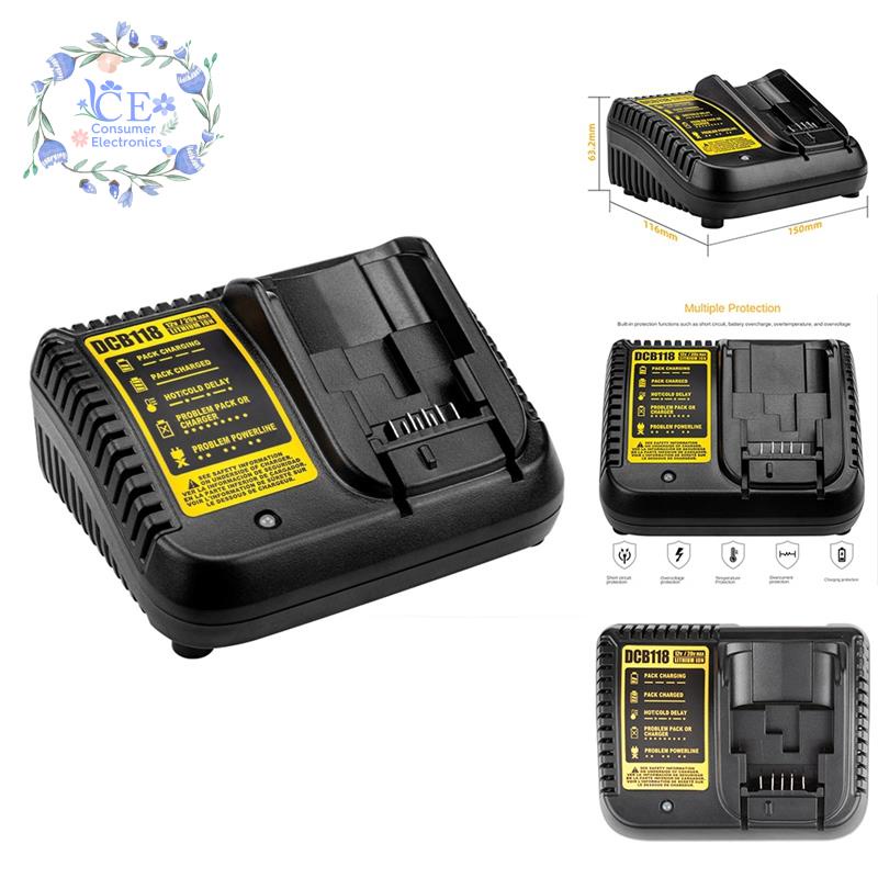 DCB118 Battery Charger for Dewalt Battery 12V 14.4V 18V 20V DCB200