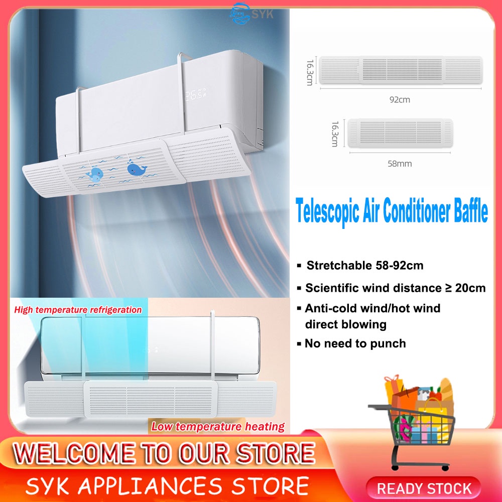 🇸🇬Ready Stock🇸🇬 2023 New Air Conditioner Wind Deflector/ Wallmounted