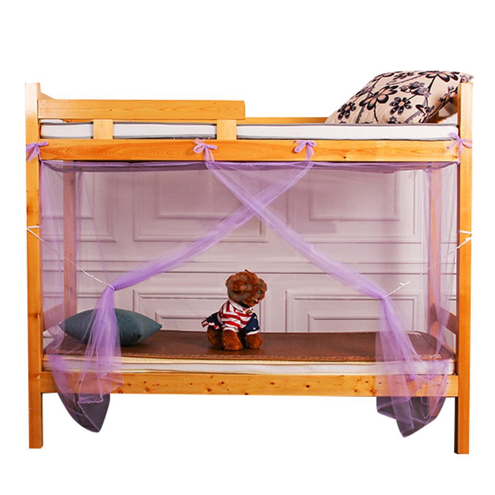 YQ5 4 Corner Post Bed Canopy Mosquito Net Twin Full Queen Size Bunk