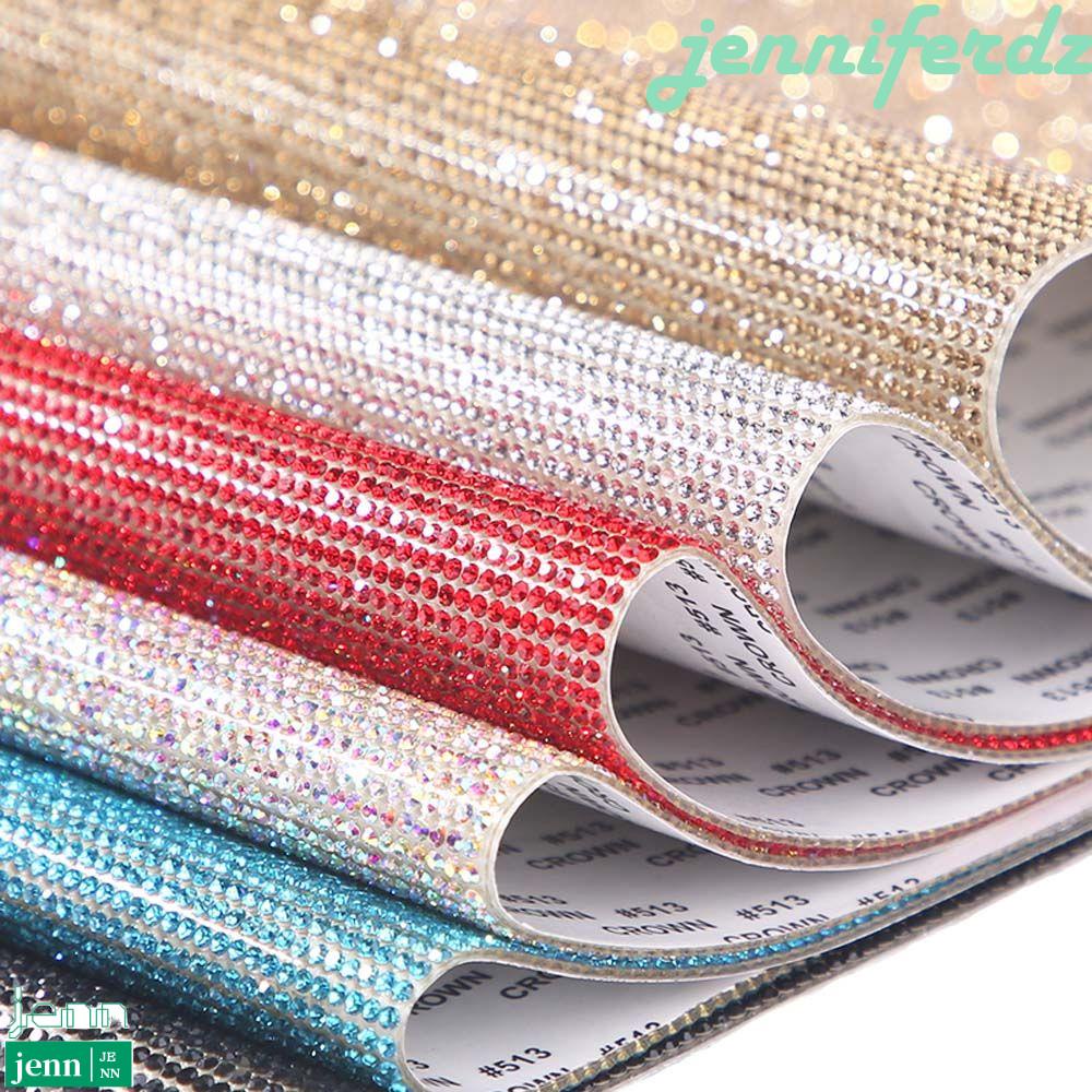 JENNIFERDZ High quality Crystal Rhinestones Sticker DIY Car Decoration Sticker Gem Stickers Glitter Self-Adhesive Bling Bling Multicolor Gift Decoration/Multicolor