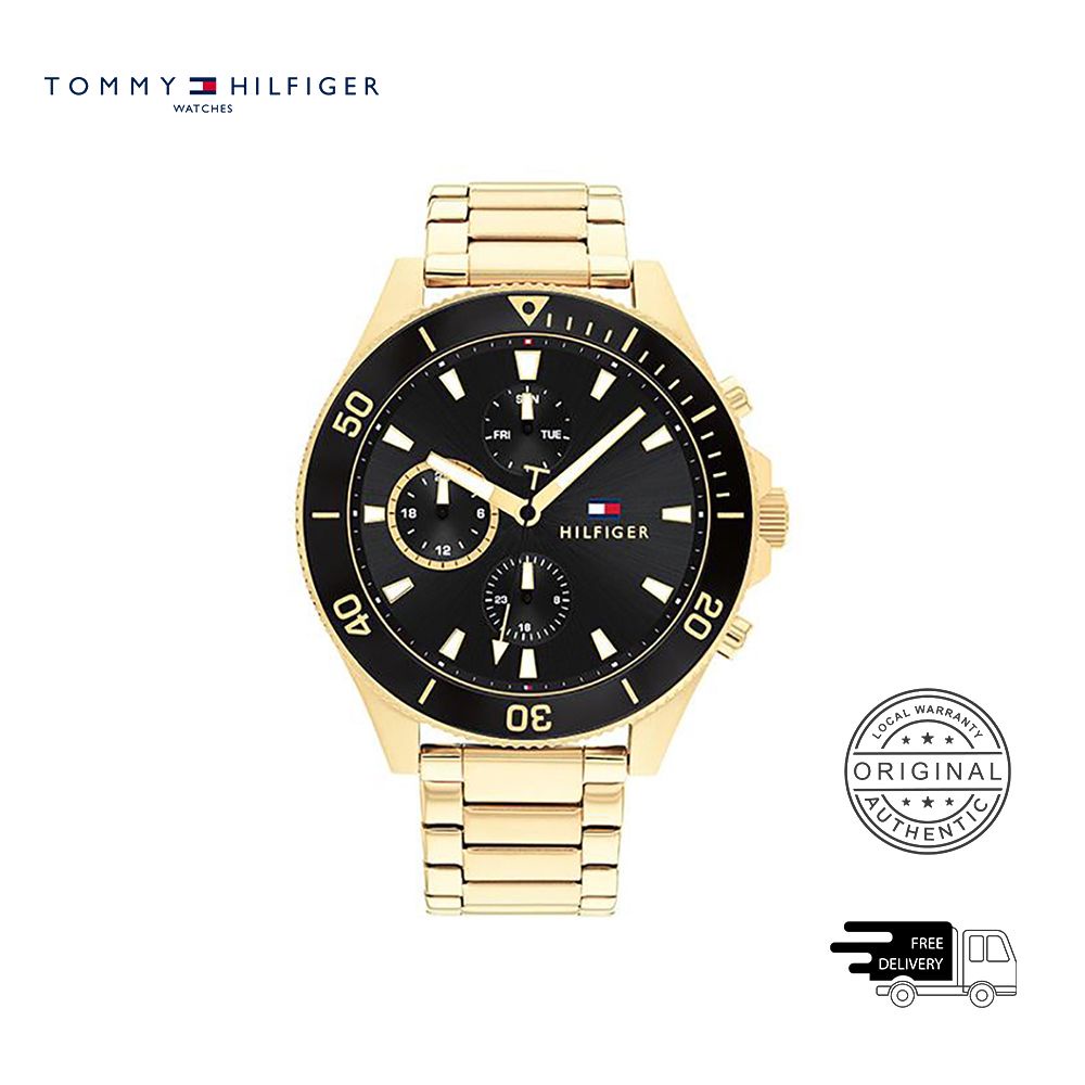 Tommy Hilfiger Black Men's Watch (1791919) | Shopee Singapore