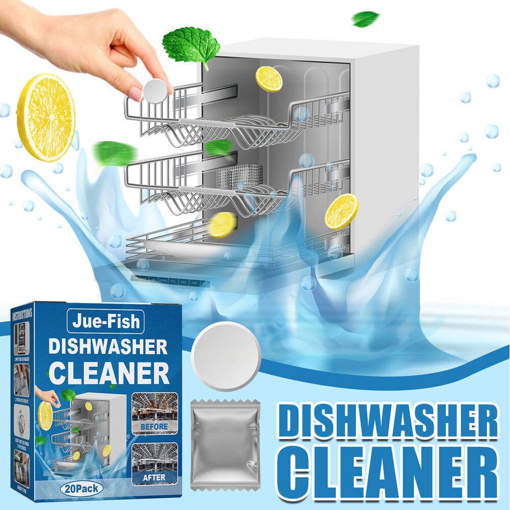 JueFish Dishwasher Cleaning Tablets for Strong Decontamination