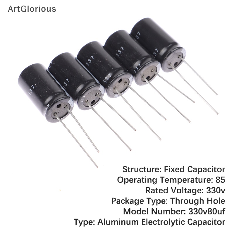AG 80uF 330V Photo Flash Capacitor Electrolytic Capacitor 330V80uF PH
