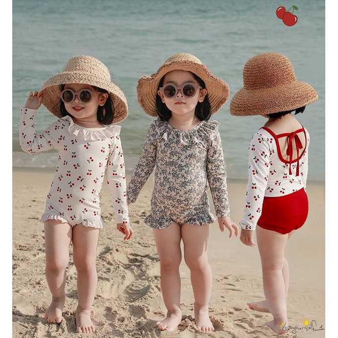 Long sleeve bathing on sale suit for baby girl