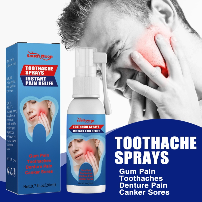 HoubIIOR Relieve Sore Throat toothache gum swell pain spray