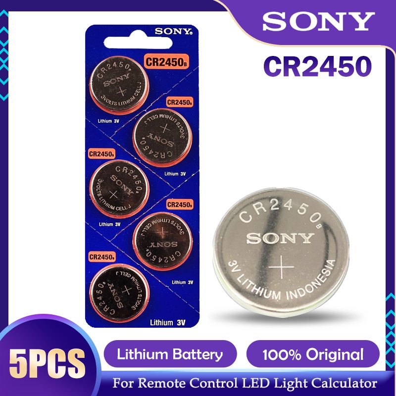 Sony CR2450 CR 2450 550mah 3V Lithium Batteries For Car Key Remote ...