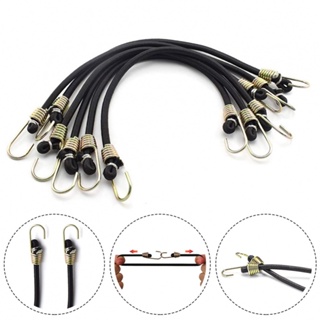 90cm 4pcs Short Bungee Cords With Carabiner Hooks, Heavy Duty Latex Elastic  Rope Extra Strong Elasticity Straps Metal Tie Downs
