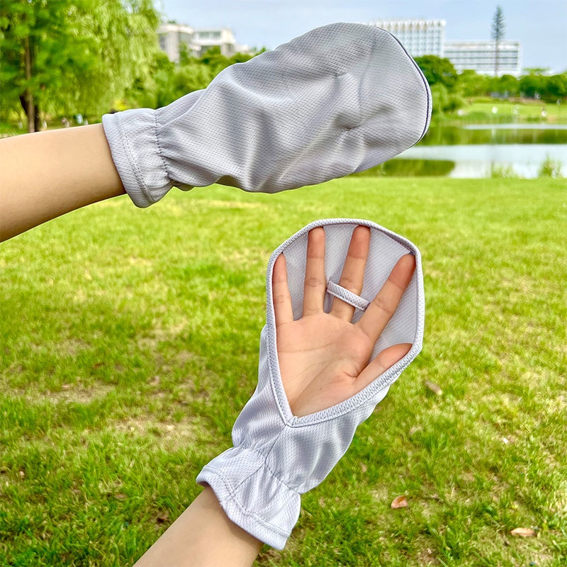 BYXAS 1 Pairs Sun Protection Gloves For Women UV Fingerless Driving Half Finger Non Slip Sunblock Cycling Biking Outdoor Summer Skin Color