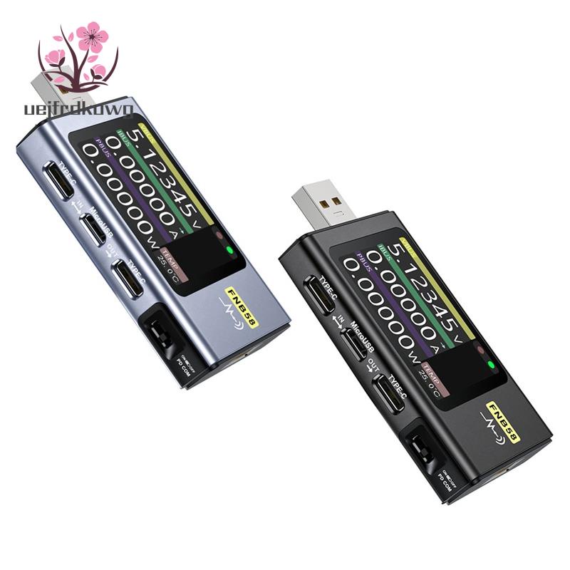 FNIRSI FNB58 USB Digital Voltage Current Measuring Instrument Type-C  Multi-Function Fast Charging Tester QC/PD Decoy