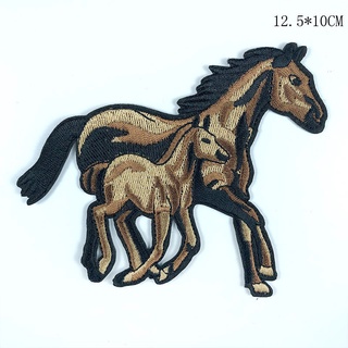 Horse/mother Child Love Embroidery Cloth Patch with Adhesive DIY ...