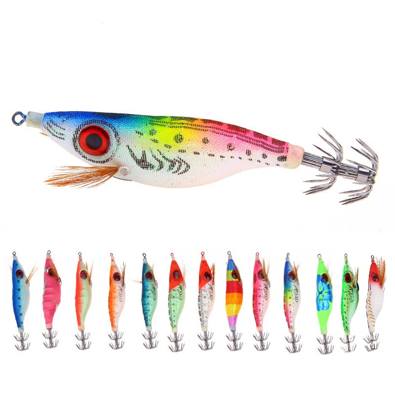 Shop 5pcs Lot Luminous Shrimp Squid Octopus Bait Fishing Jigs Hook Lures  with great discounts and prices online - Mar 2024