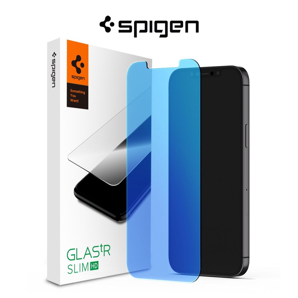 Spigen iPhone 12 Mini Screen Protector Tempered Glass Glas tR Antiblue