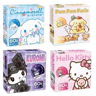 60pcs/set Sanrio Kuromi Stickers Anime Ins Small Gift Box Pattern Sealing Stickers  Hello Kitty Melody Decoration Kawaii Sticker
