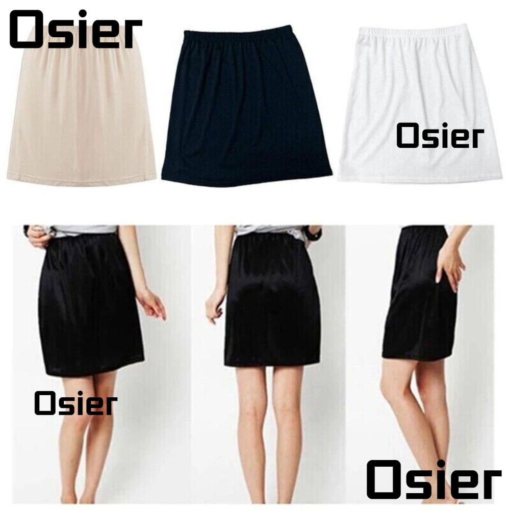 Women Satin Slip Half Slip Skirt Under Dress Underskirts Petticoat Half  Slips 