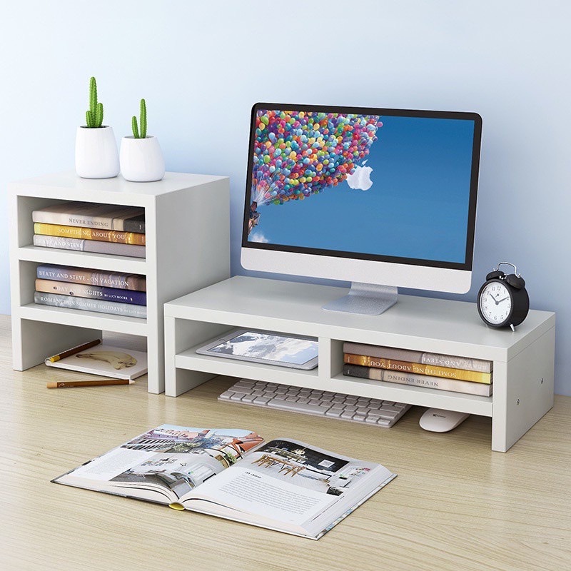 HOMELY Desktop Computer Riser Monitor Storage Rack Dormitory Desktop