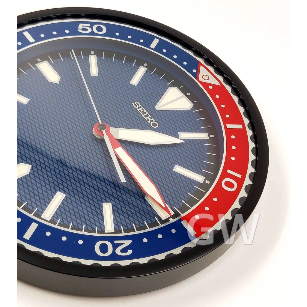 SEIKO Lumibrite Diver Quiet Sweep Analogue Wall Clock QXA791 [Jam