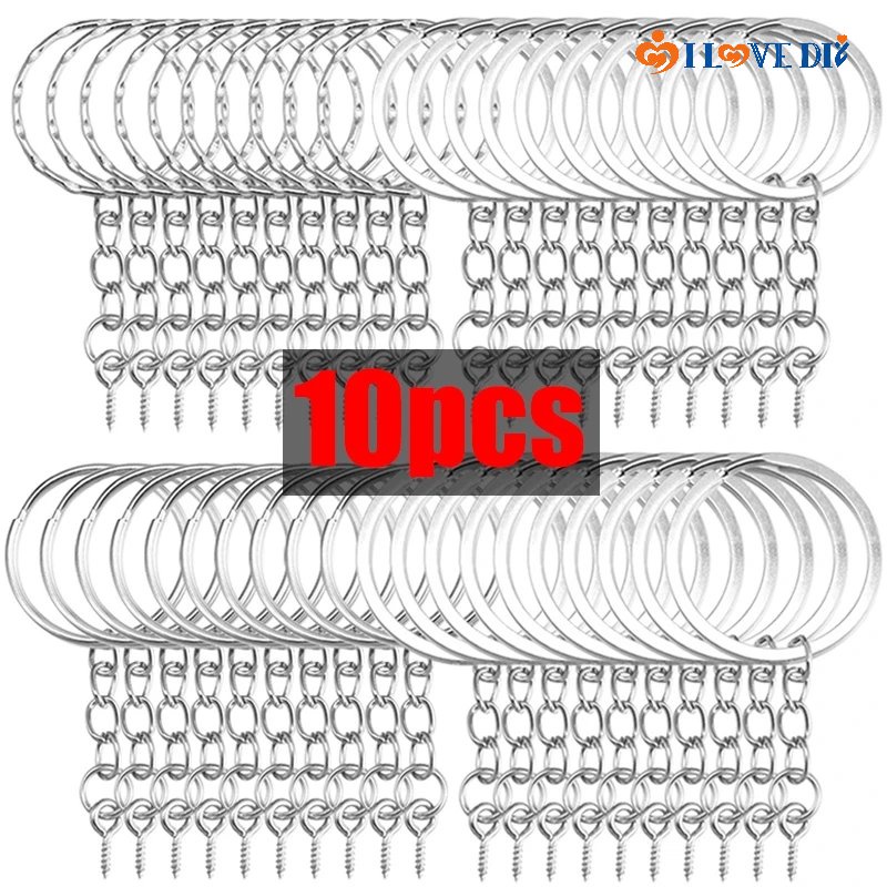 Mini Screw Eye Pins Key Chain/ Jewelry Making Screw Threaded Hooks ...