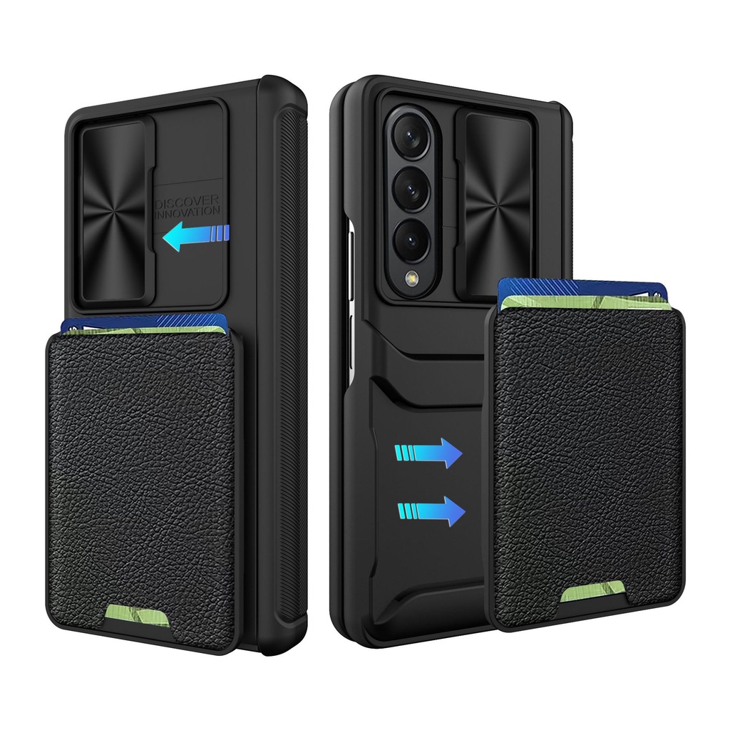 Slide Lens Camera Protection Phone Case For Samsung Galaxy Z Fold 4