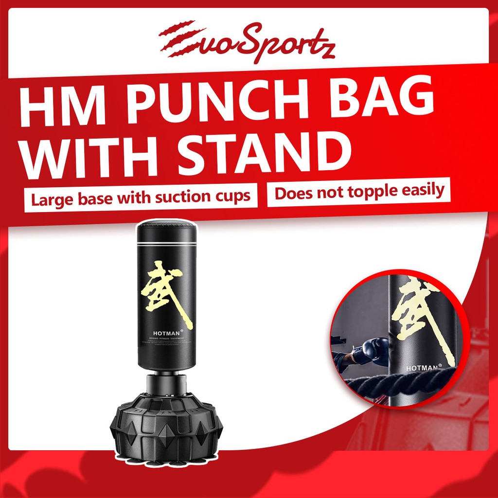 HM Punch Bag with Stand Punching Bag Floor Base Sandbag Shopee