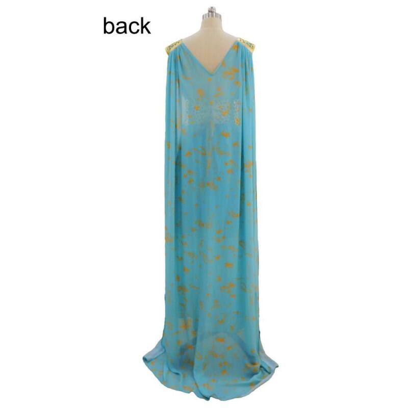 slim fit dress slacks Game of Thrones Womens Long Blue Costume main image 1