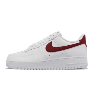 Red swoosh nike air force 1 sale