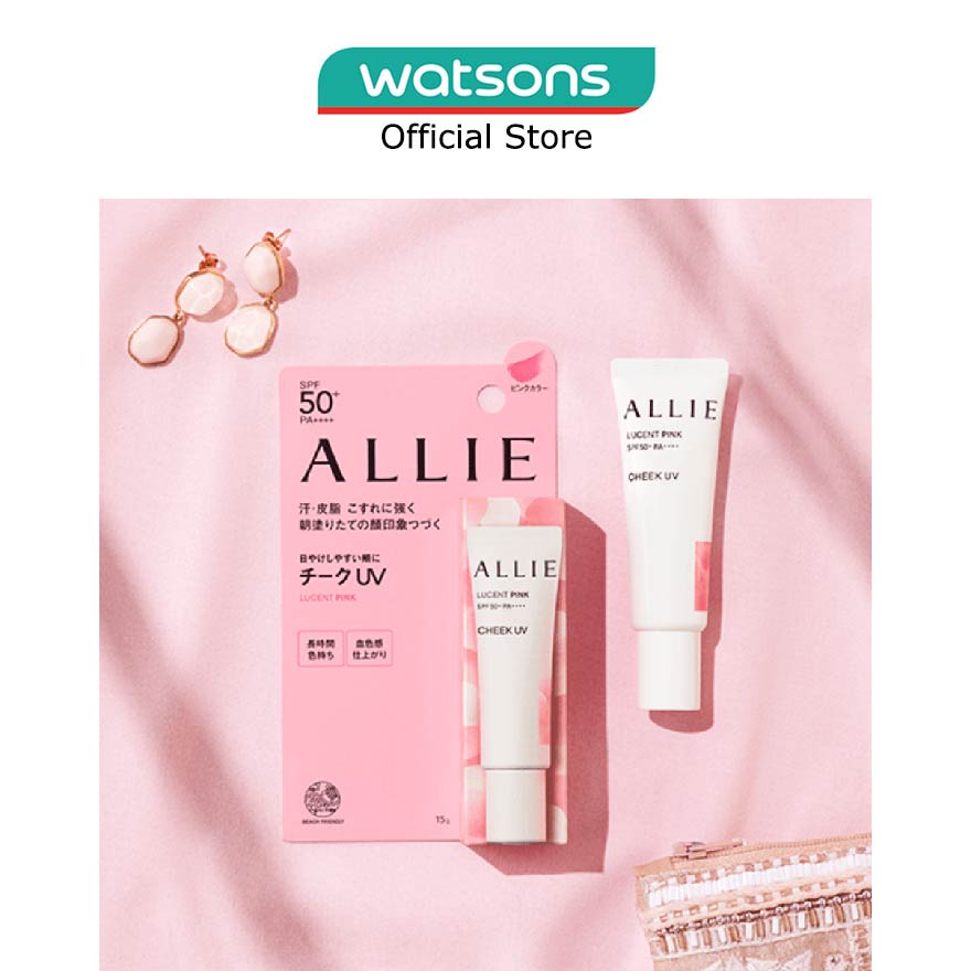 ALLIE Chrono Beauty Color On Uv (Cheek 01 Pink) Suncreen Gel 15g ...