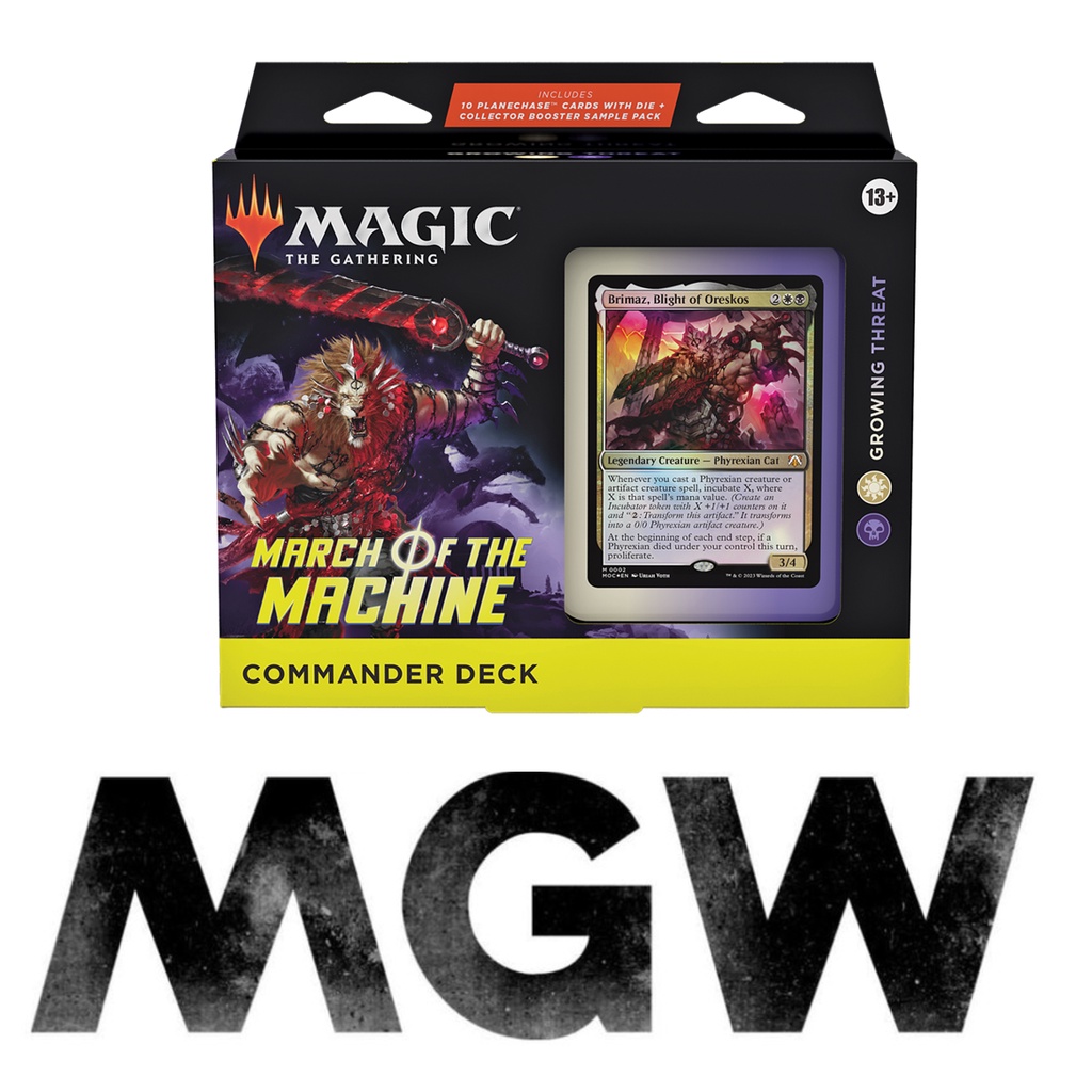 Magic The Gathering MTG - March Of The Machine Commander Deck Growing  Threat Brand New Factory Sealed | Shopee Singapore