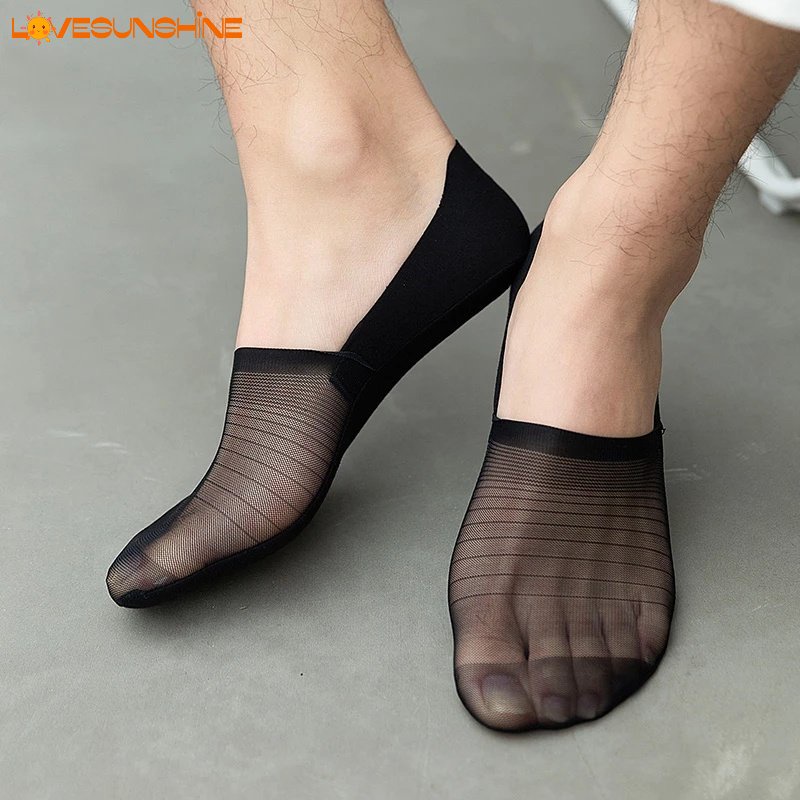 Boat Socks Socks Male Invisible Socks Ice Breathable Silk Hosiery